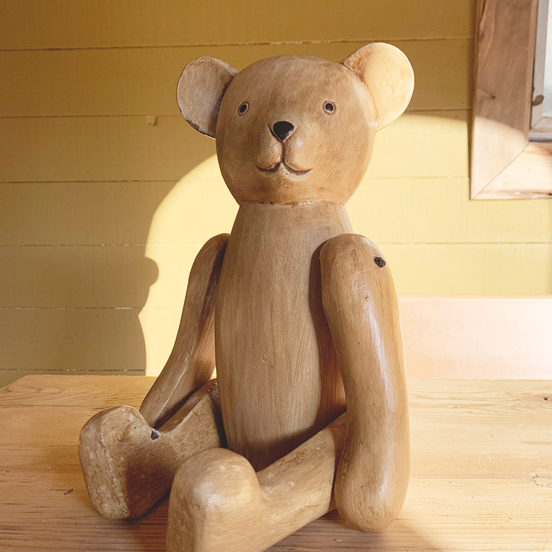 Wood Carving Teddy Toy