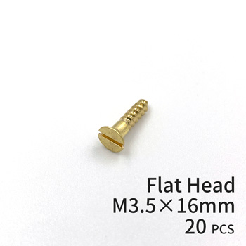 Brass Screws Flat Head M3.5×16mm
