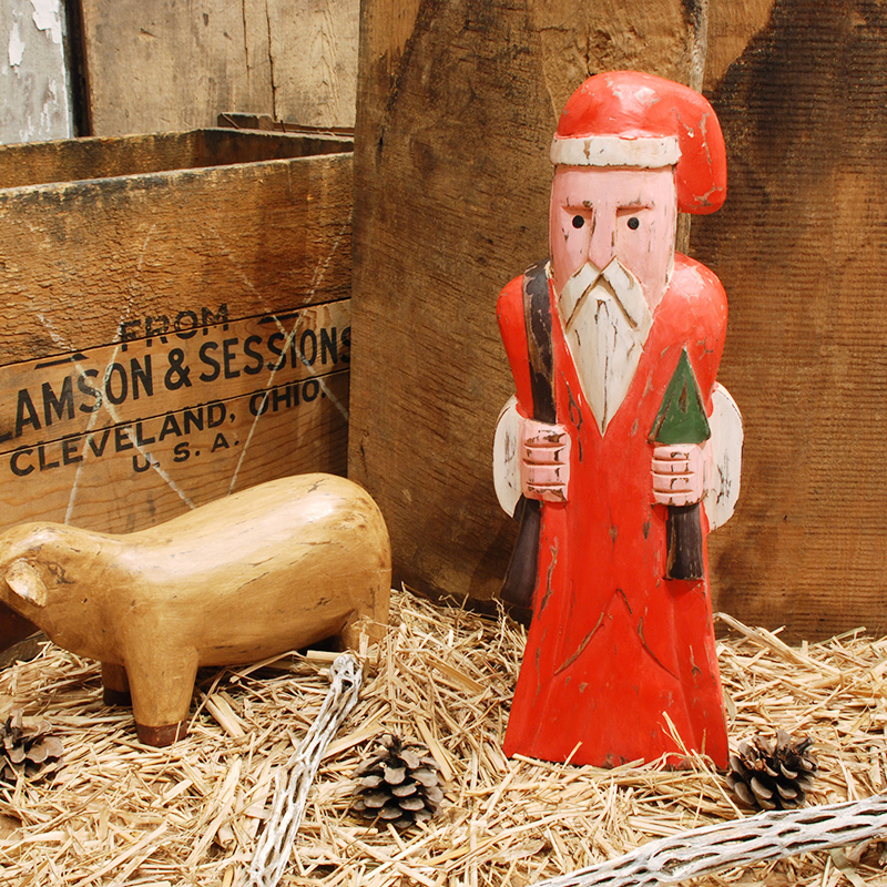 Wood Carving Santa #1