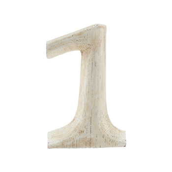 Wood Carving Letter 「1」