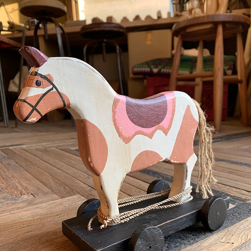 Wood Carving Horse Toy