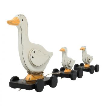 Wood Carving Duck Toy