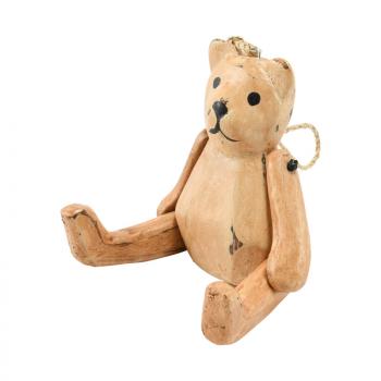 Wood Carving Teddy (Brown)