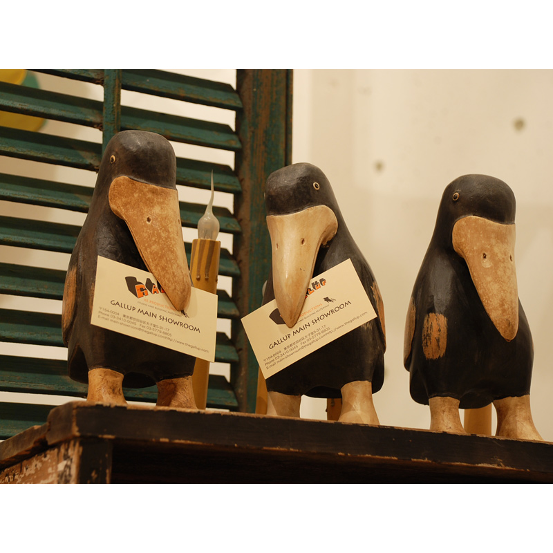 Wood Carving Crow (Small)