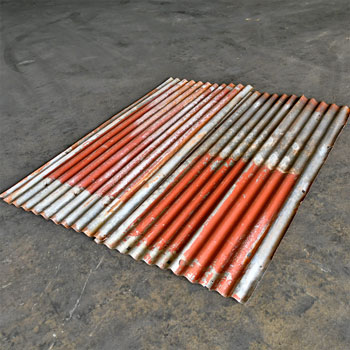 Corrugated TinPanel 800×1800 [RED]