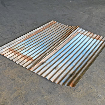 Corrugated TinPanel 800×1800 [BLUE]