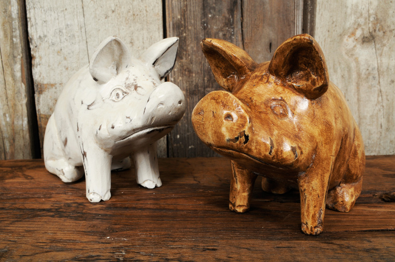 Wood Carving Pig (S)