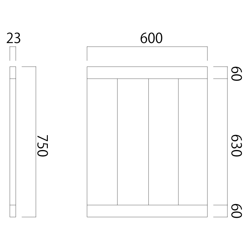 リクレイムド チーク テーブルトップ (750×600)  