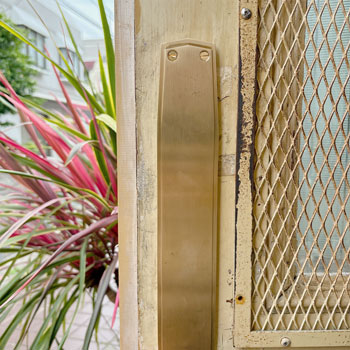 Brass Brand Push Plate #001