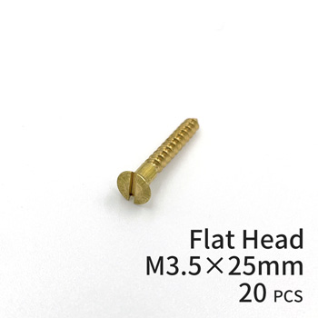 Brass Screws Flat Head M3.5×25mm