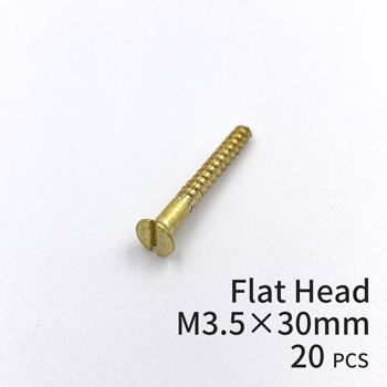 Brass Screws Flat Head M3.5×30mm