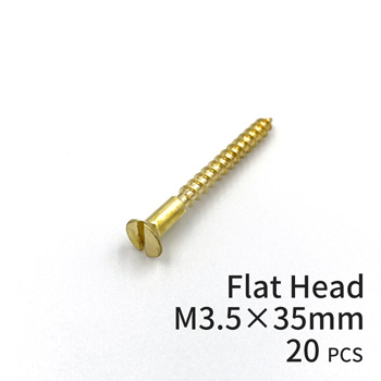 Brass Screws Flat Head M3.5×35mm