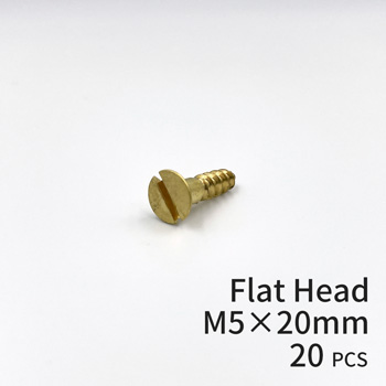 Brass Screws Flat Head M5×20mm