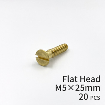 Brass Screws Flat Head M5×25mm