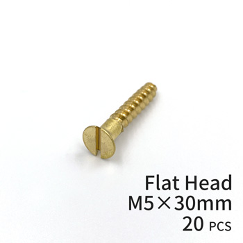 Brass Screws Flat Head M5×30mm