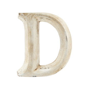 Wood Carving Letter 「D」