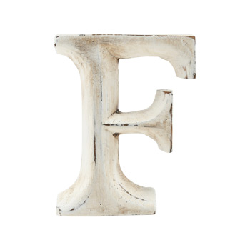 Wood Carving Letter 「F」