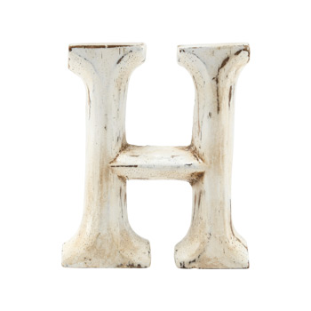 Wood Carving Letter 「H」