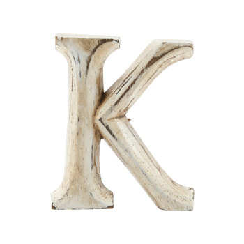 Wood Carving Letter 「K」