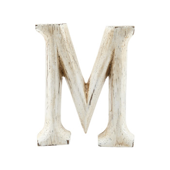Wood Carving Letter 「M」