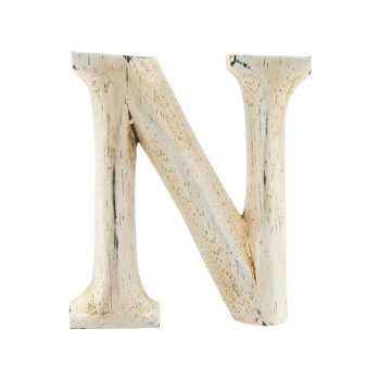 Wood Carving Letter 「N」