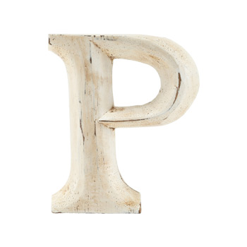 Wood Carving Letter 「P」