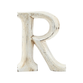 Wood Carving Letter 「R」