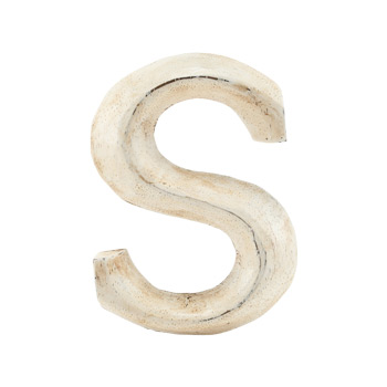 Wood Carving Letter 「S」