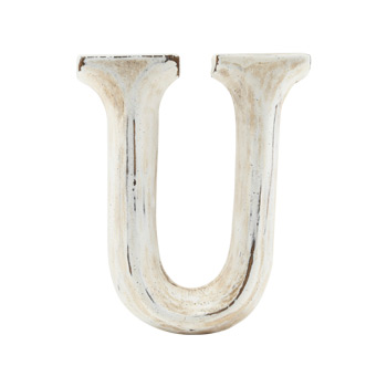 Wood Carving Letter 「U」