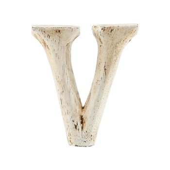 Wood Carving Letter 「V」