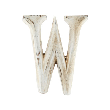 Wood Carving Letter 「W」