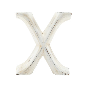 Wood Carving Letter 「X」