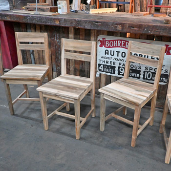 Stripe Teak Chair