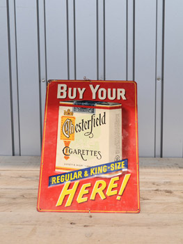 Old Chesterfield Cigarette Sign (1307)